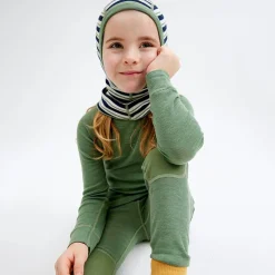 Pierre Robert Tilbehør|Tilbehør-Balaclava Merinoull Barn Navy Stripe