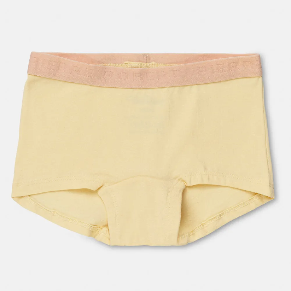 Pierre Robert Undertøy-Boxer Liten Jente Happy Yellow and White