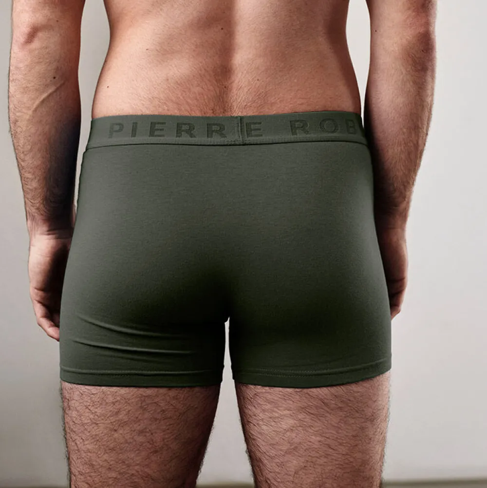 Pierre Robert Boxershorts-Boxershorts Herre økologisk Bomull Army Green