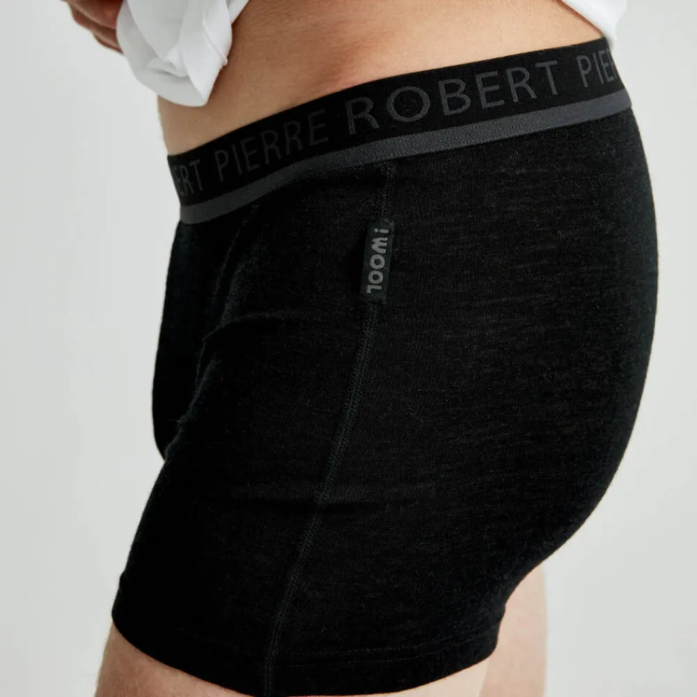 Pierre Robert Ullundertøy|Boxershorts-Boxershorts Herre Ull Black