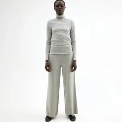 Pierre Robert Underdeler|Sommerull-Bukse I Merinoull Grey Melange