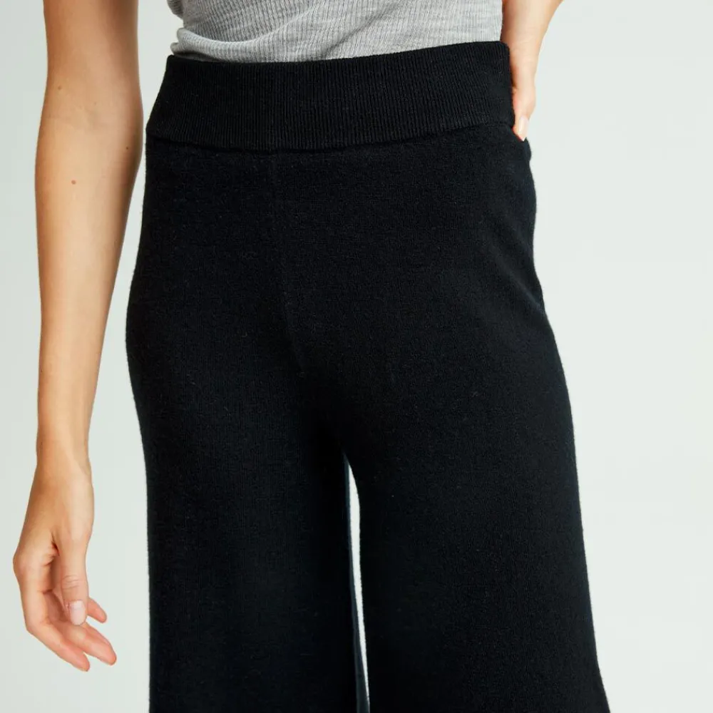 Pierre Robert Underdeler|Underdeler-Bukse I Merinoull Black