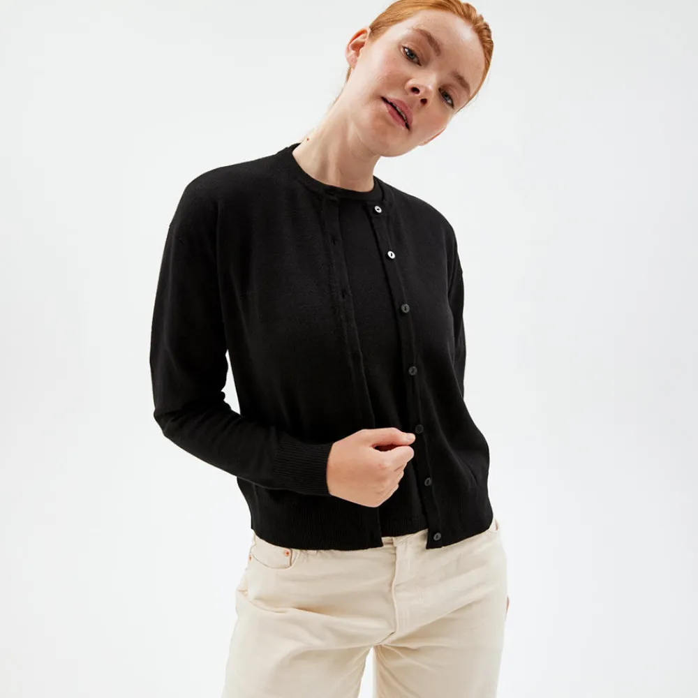 Pierre Robert Overdeler|Sommerull-Cardigan Black