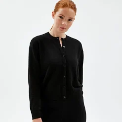 Pierre Robert Overdeler|Sommerull-Cardigan Black