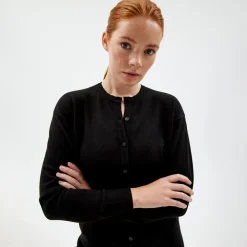 Pierre Robert Overdeler|Sommerull-Cardigan Black