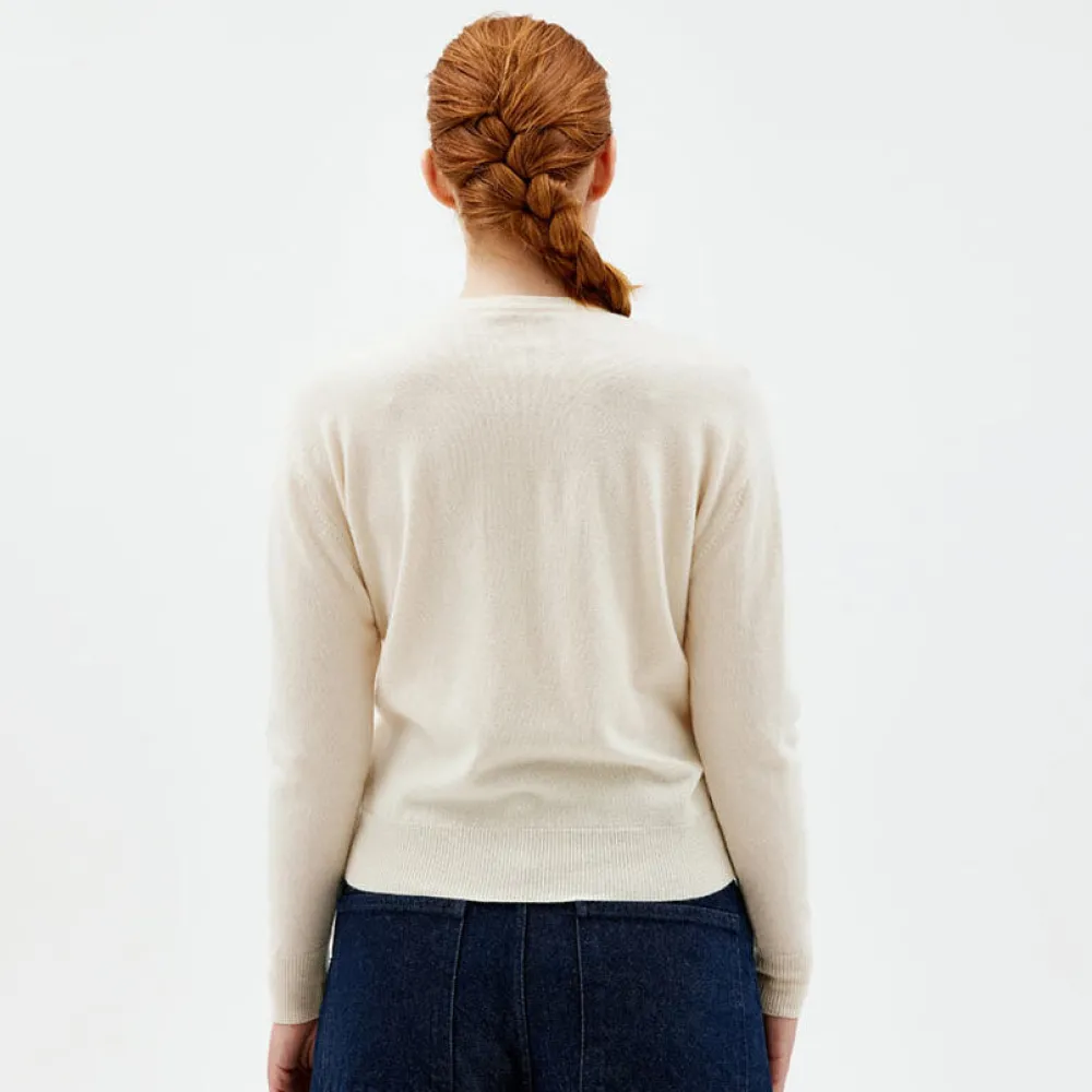 Pierre Robert Overdeler|Sommerull-Cardigan Ivory