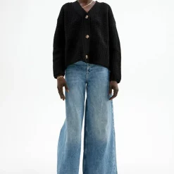 Pierre Robert Overdeler|Gensere-Cardigan Med Struktur Black