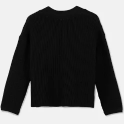 Pierre Robert Overdeler|Gensere-Cardigan Med Struktur Black