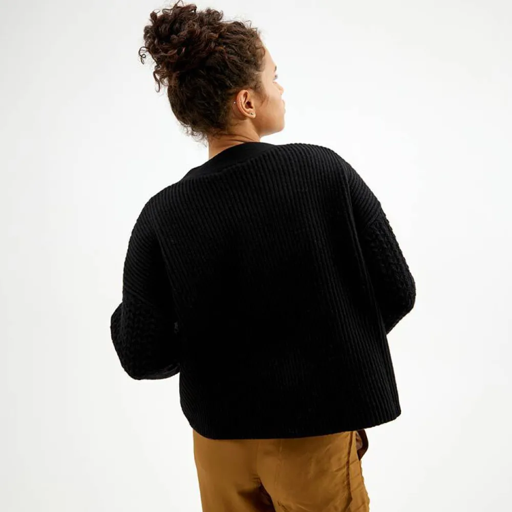 Pierre Robert Overdeler|Gensere-Cardigan Med Struktur Black