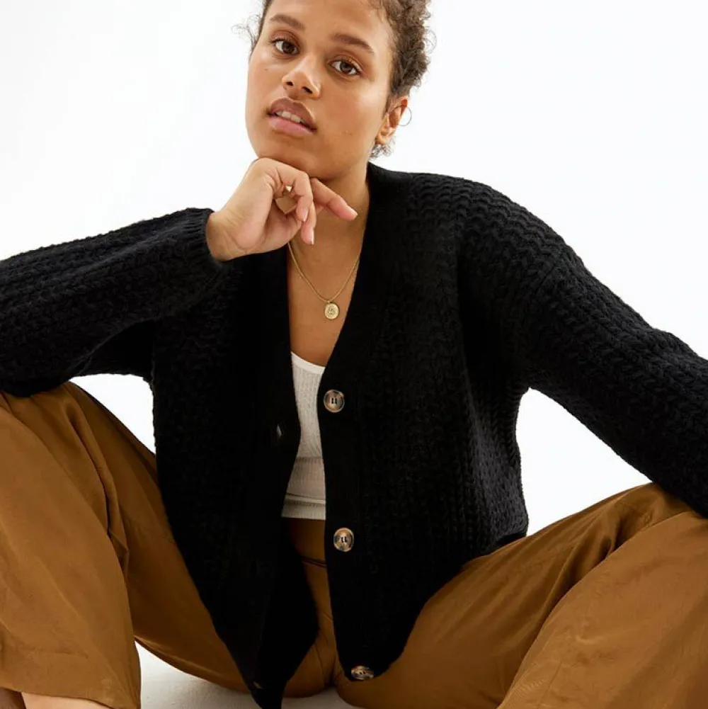 Pierre Robert Overdeler|Gensere-Cardigan Med Struktur Black