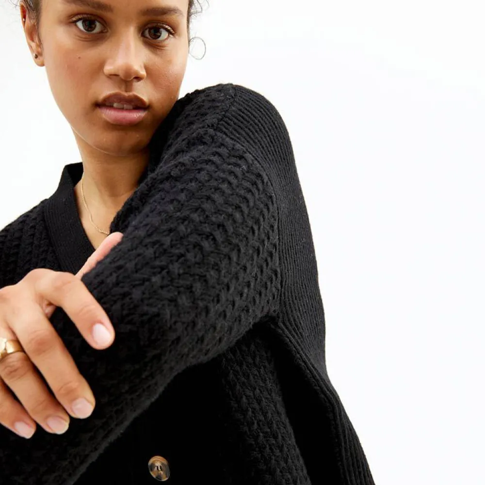 Pierre Robert Overdeler|Gensere-Cardigan Med Struktur Black