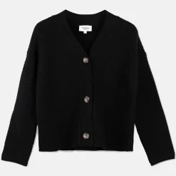 Pierre Robert Overdeler|Gensere-Cardigan Med Struktur Black