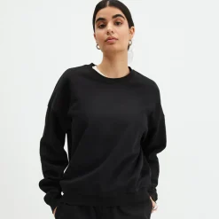 Pierre Robert Gensere|Loungewear-Crewneck Genser Bomull Black