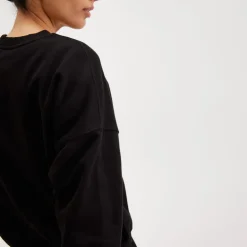 Pierre Robert Gensere|Loungewear-Crewneck Genser Bomull Black