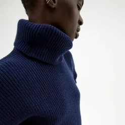 Pierre Robert Overdeler|Gensere-Genser Med Avtagbar Hals Blue/Ivory stripe