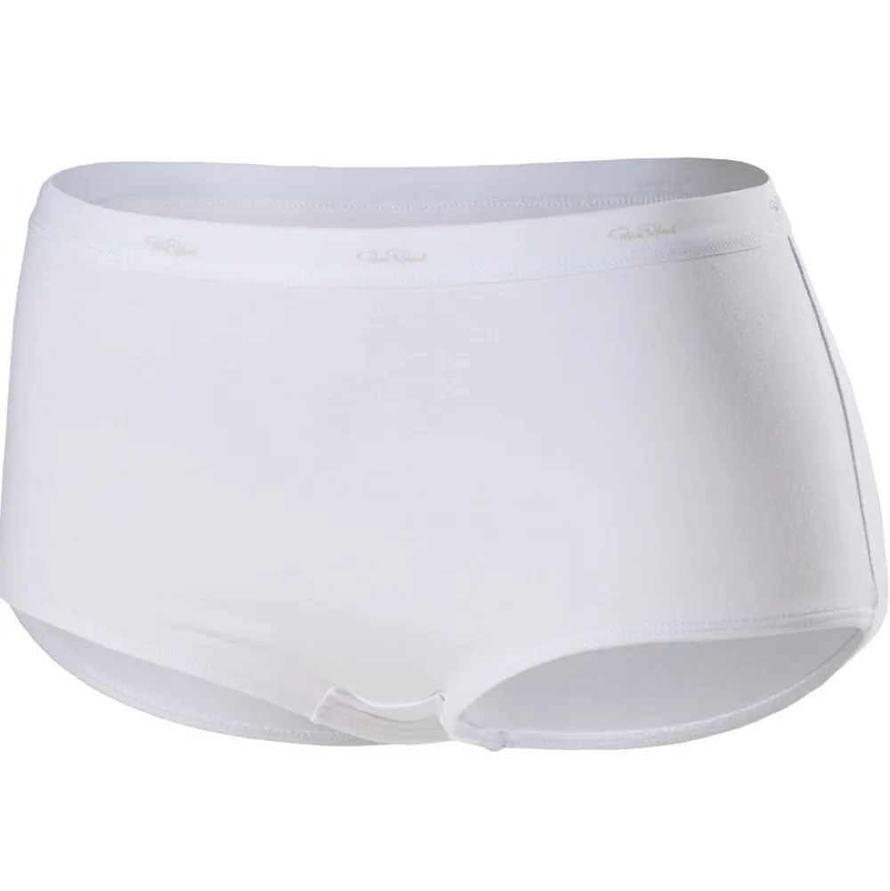 Pierre Robert Truser-High Waist Bomull Klassisk Truse White