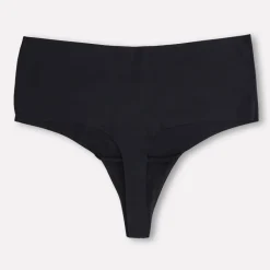 Pierre Robert Truser-High Waist Invisible Stringtruse Black