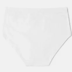 Pierre Robert Truser-High Waist Truse Bomull, Uten Strammende Strikk X3 White