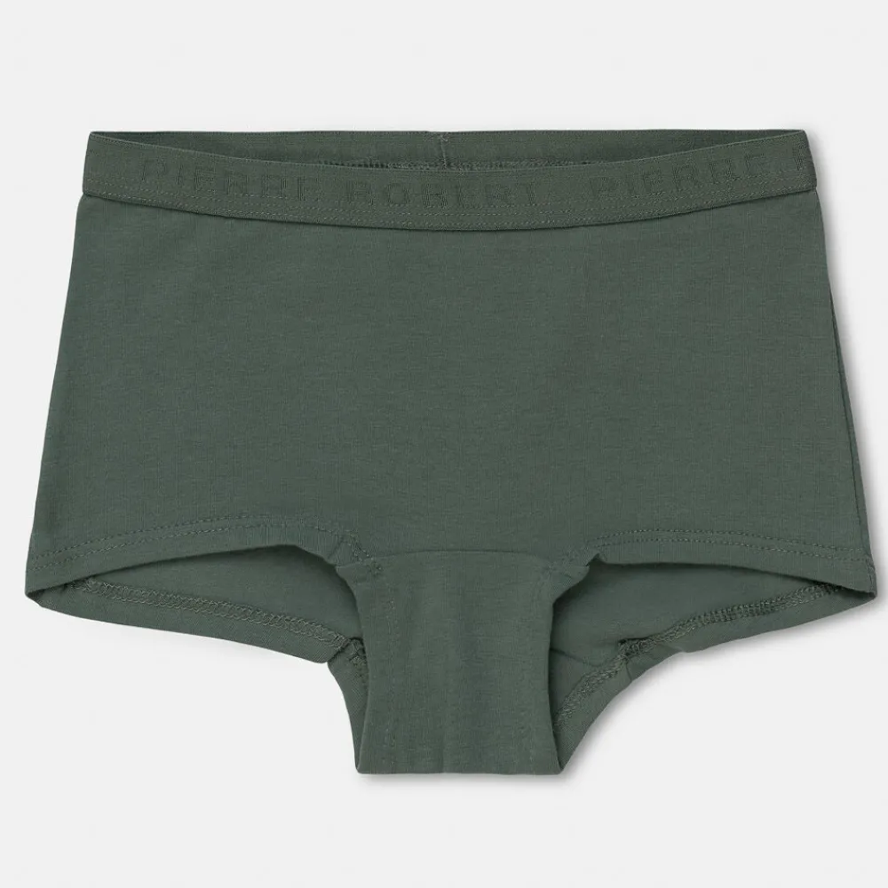 Pierre Robert Undertøy-Hipstertruse Stor Jente Ocean Teal and White