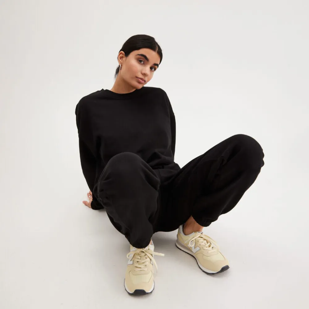 Pierre Robert Underdeler|Loungewear-Joggebukse økologisk Bomull Black