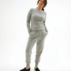Pierre Robert Underdeler|Underdeler-Joggers I Ull Grey Melange