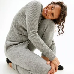 Pierre Robert Underdeler|Underdeler-Joggers I Ull Grey Melange