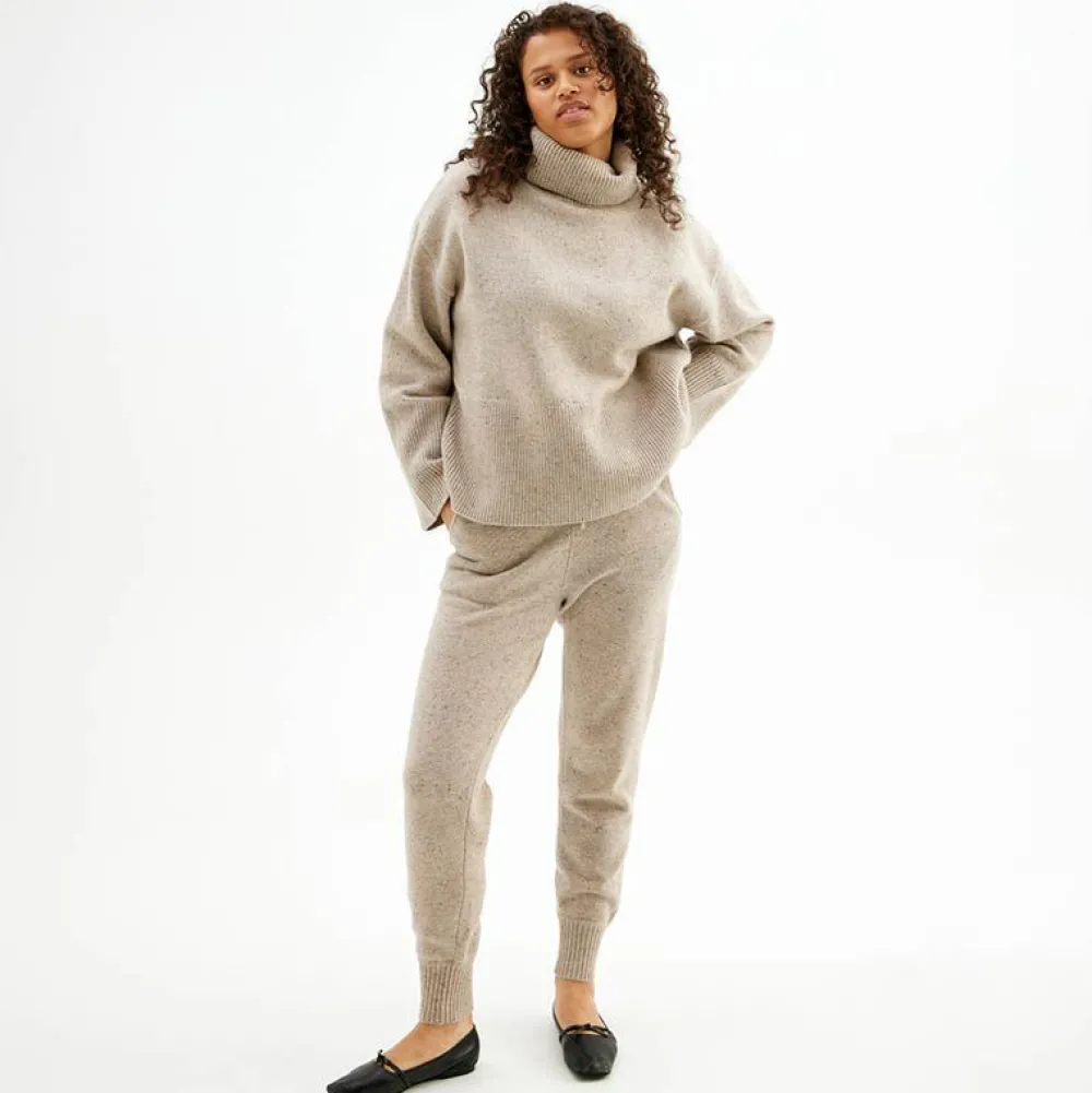 Pierre Robert Underdeler|Underdeler-Joggers I Ull Beige Melange