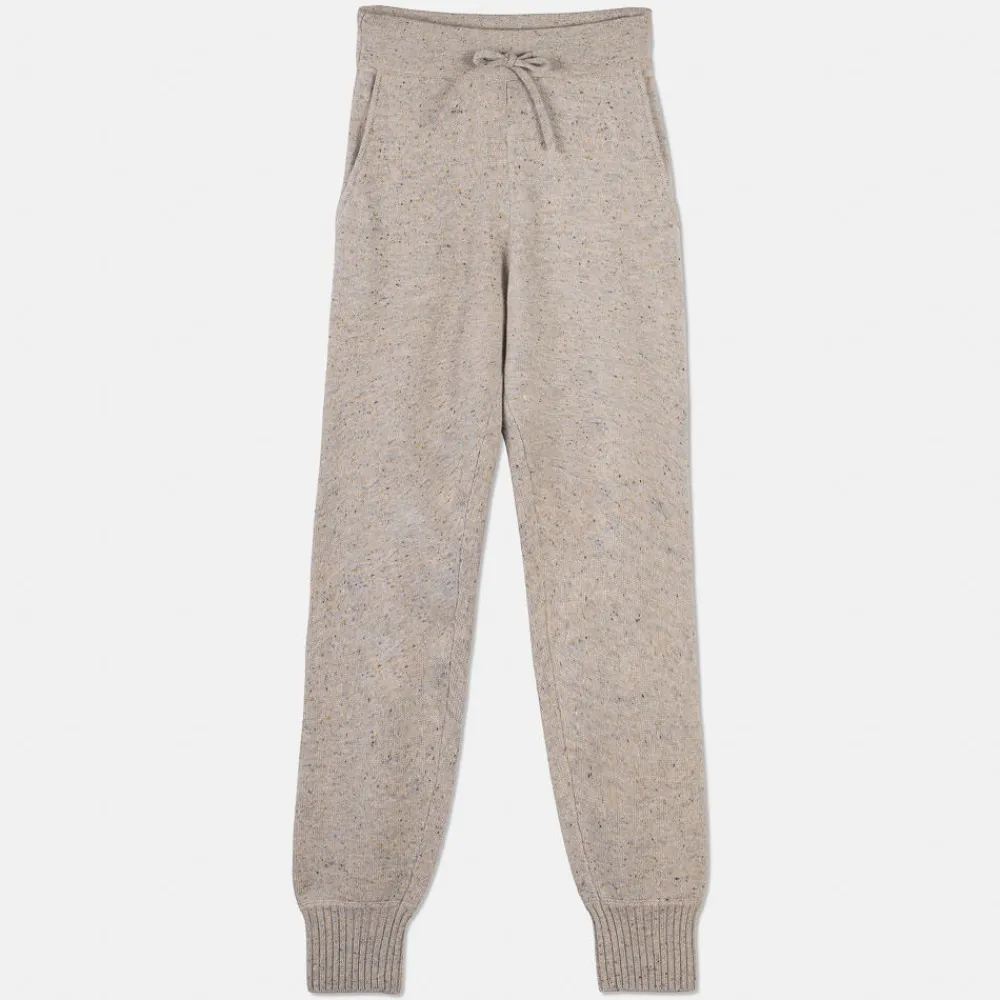 Pierre Robert Underdeler|Underdeler-Joggers I Ull Beige Melange