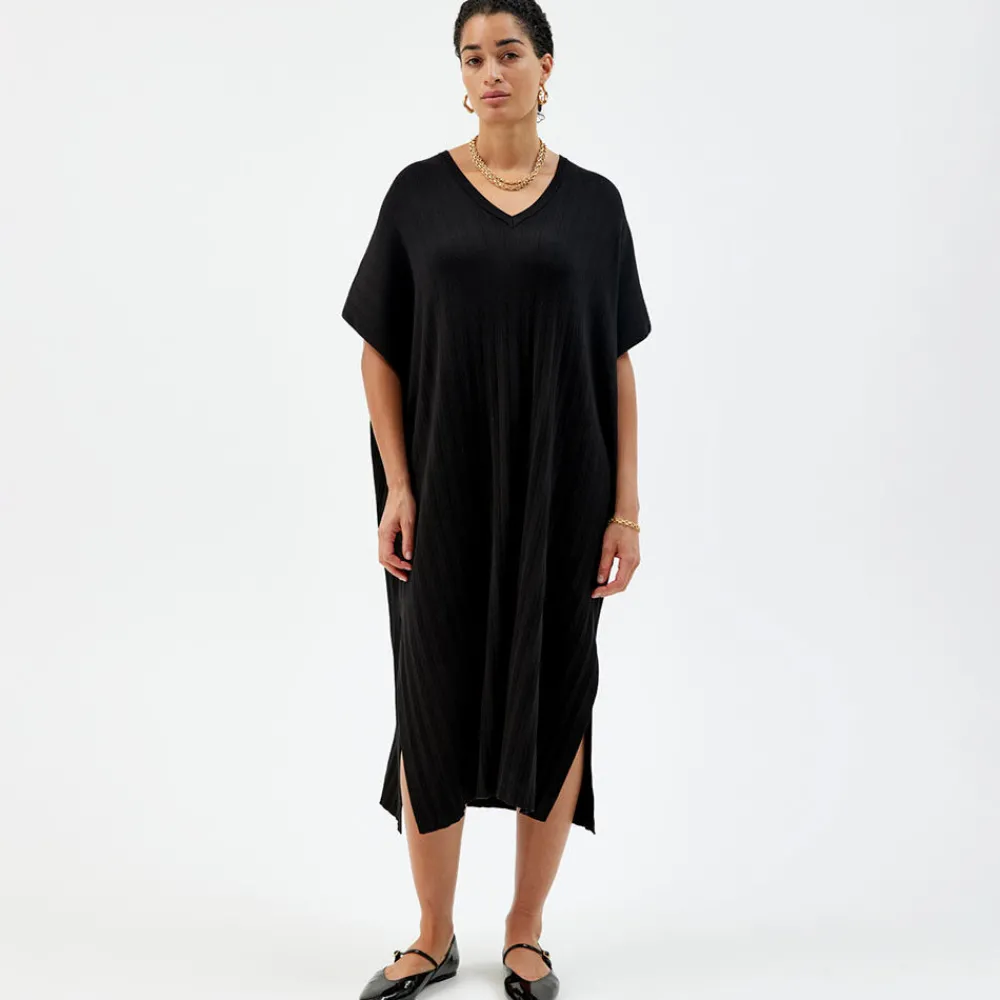 Pierre Robert Kjoler Og Skjørt|Loungewear-Kaftankjole Black