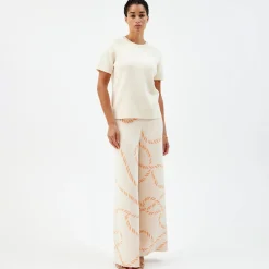 Pierre Robert T-Skjorter|Loungewear-Kortermet Genser Ecru