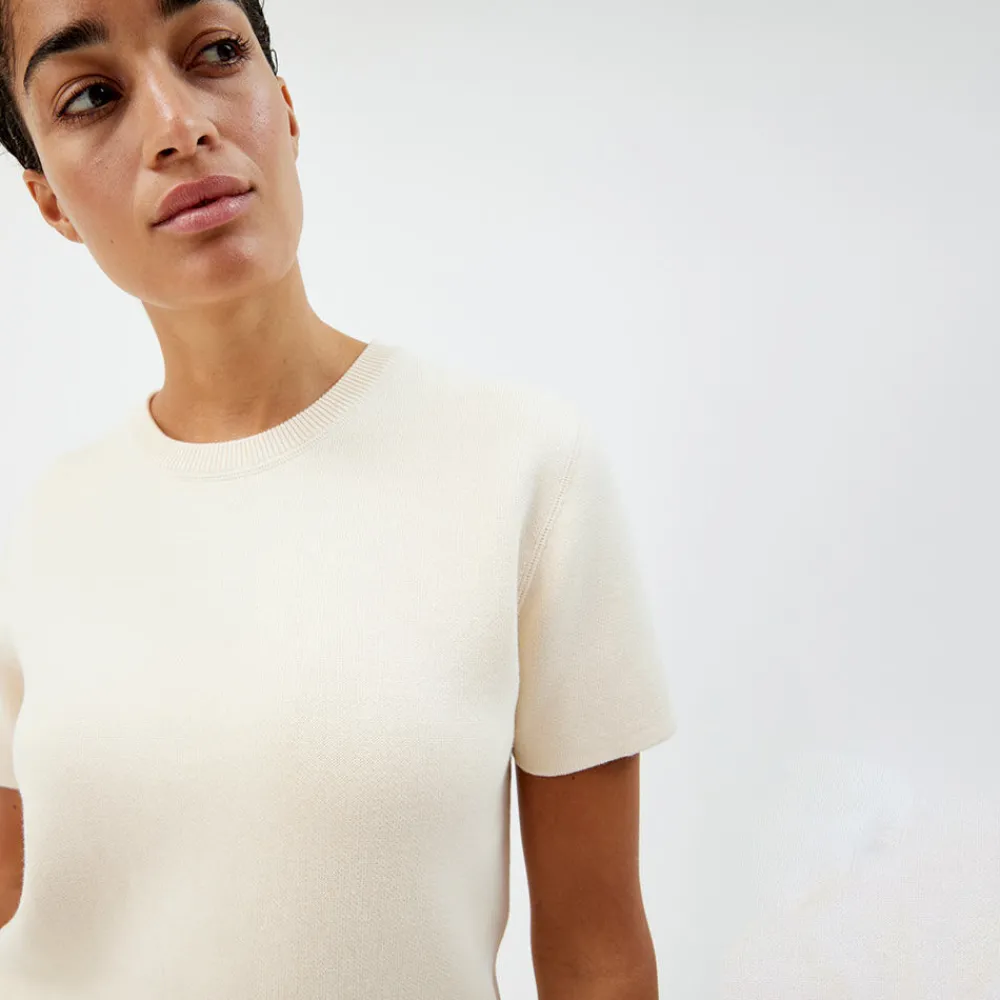 Pierre Robert T-Skjorter|Loungewear-Kortermet Genser Ecru