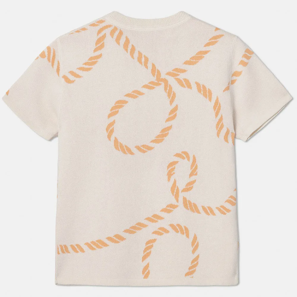 Pierre Robert T-Skjorter|Loungewear-Kortermet Genser Apricot/Ecru