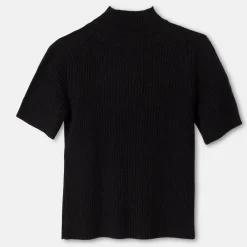 Pierre Robert Overdeler|Sommerull-Kortermet Genser I Ull Black