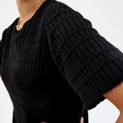 Pierre Robert Kjoler Og Skjørt|Loungewear-Kortermet Kjole Black