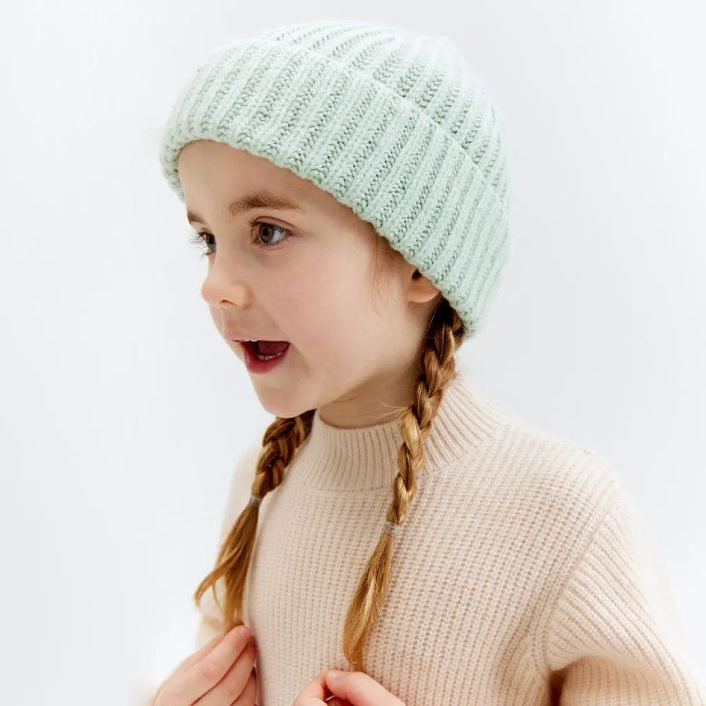 Pierre Robert Tilbehør|Tilbehør-Lue Ull Barn Aqua Grey