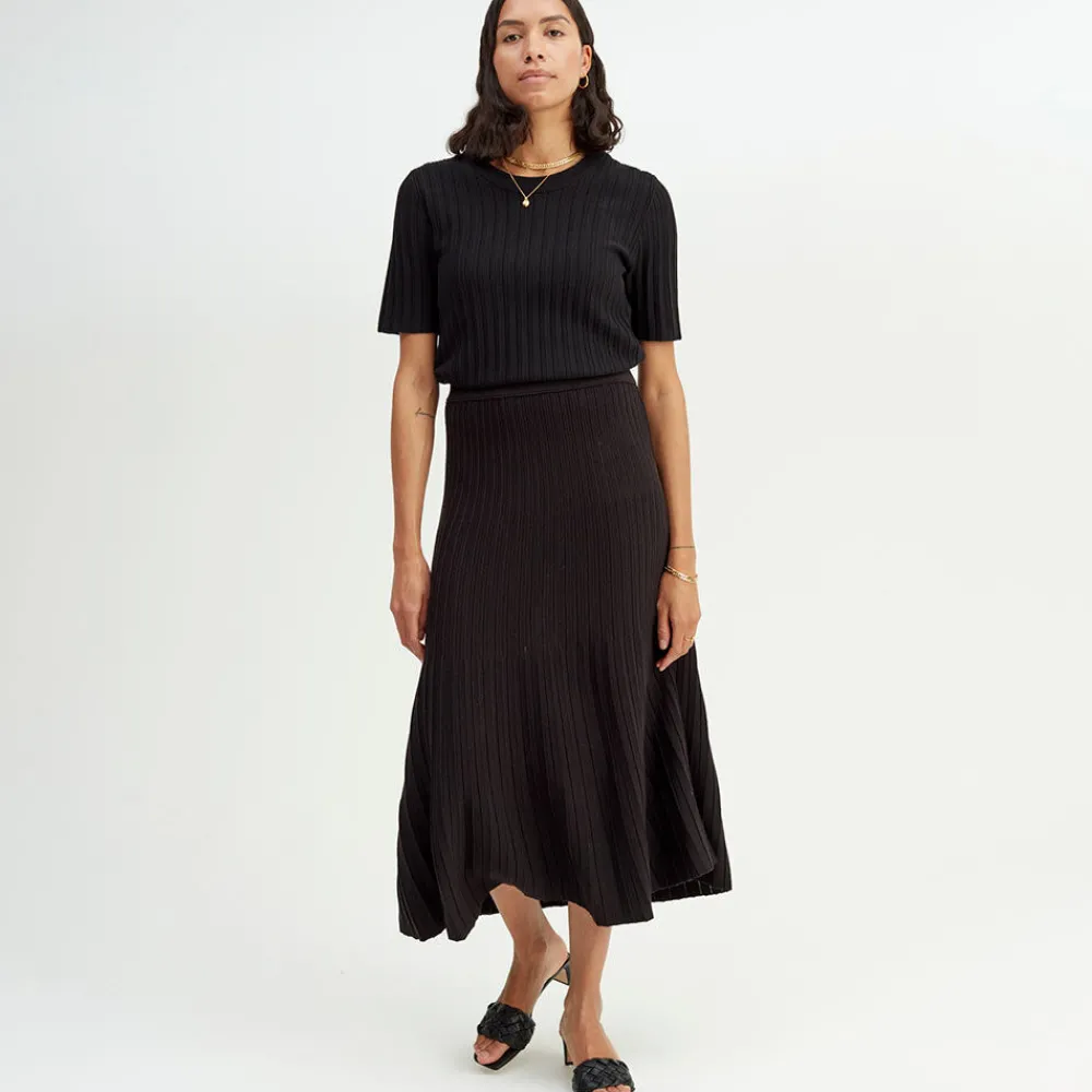 Pierre Robert Underdeler|Kjoler Og Skjørt-Plissert Skjørt Black