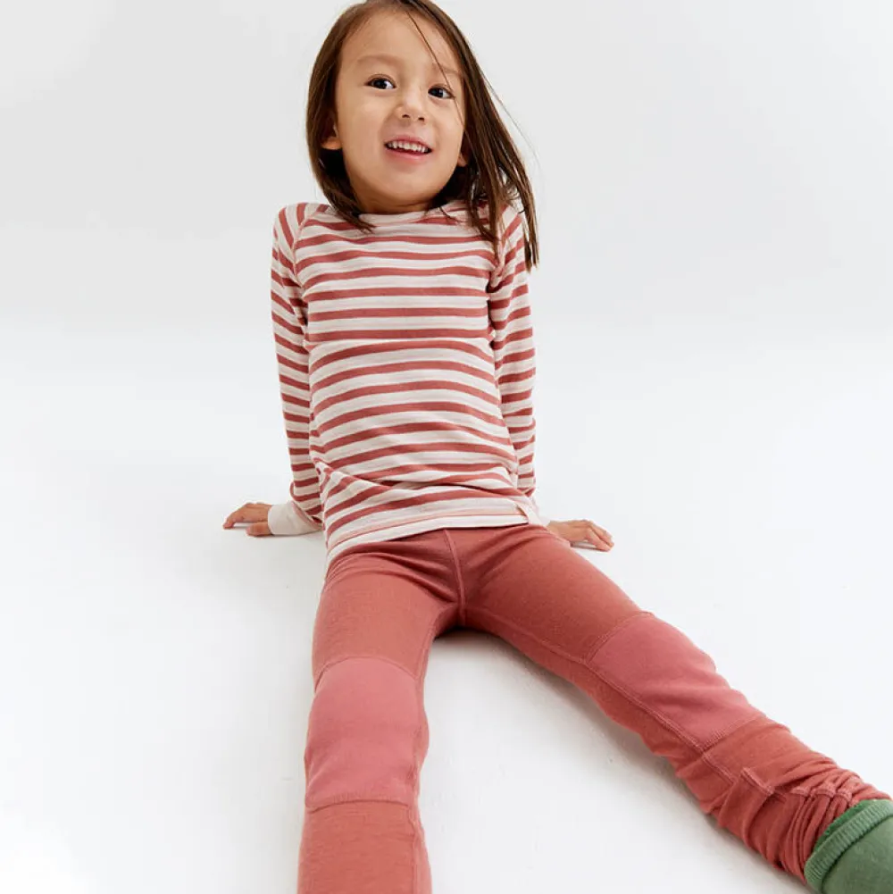 Pierre Robert Underdeler|Ullundertøy-STILONGS ULL BARN 1-8 ÅR Light Mahogany