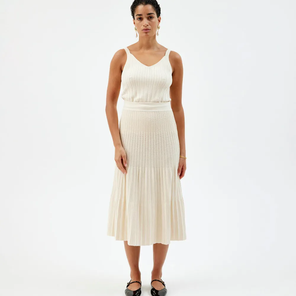 Pierre Robert Loungewear|Singlet-Strikket Singlet Ecru