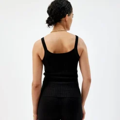 Pierre Robert Singlet|Loungewear-Strikket Singlet Black