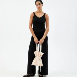 Pierre Robert Tilbehør|Loungewear-Tote Bag Apricot/Ecru