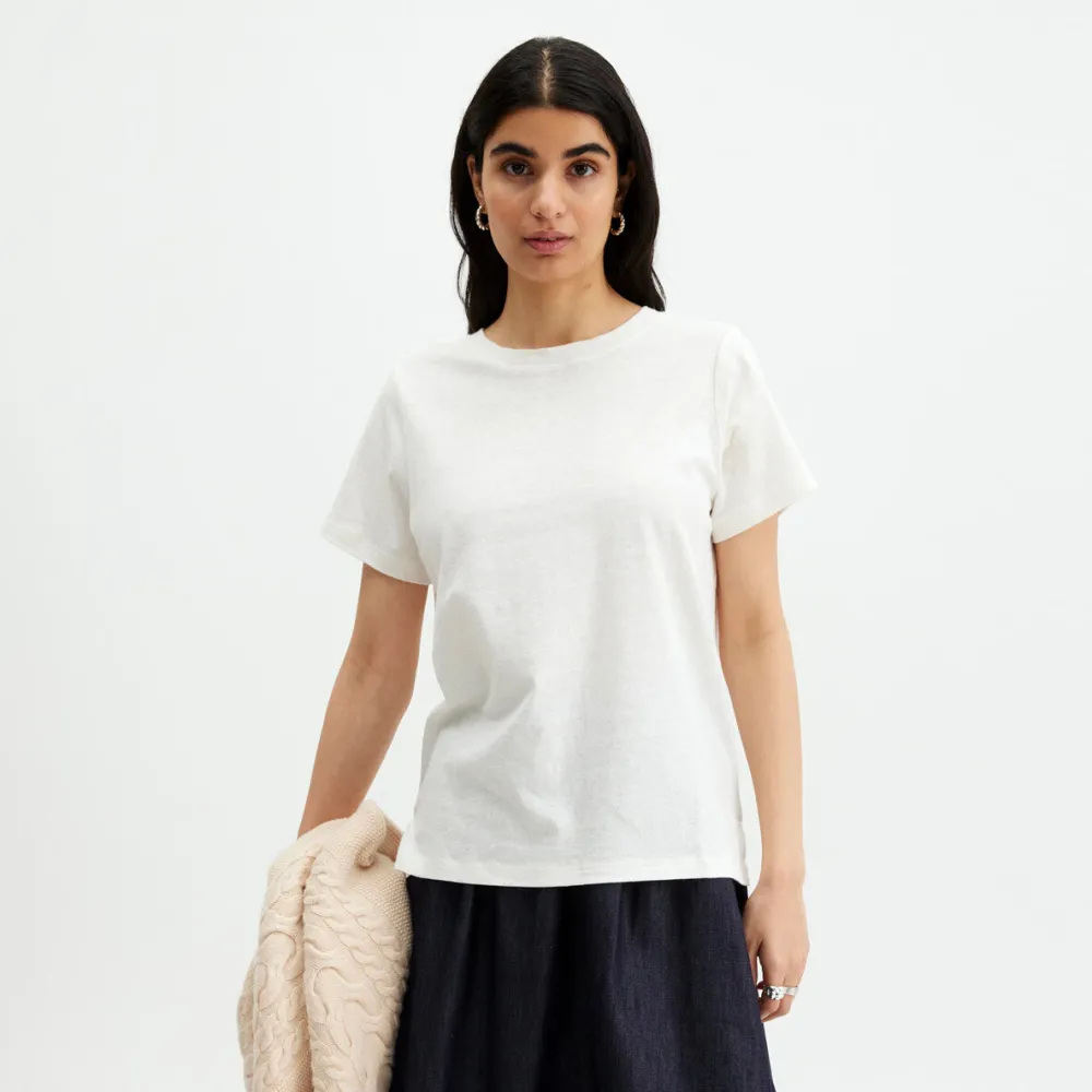 Pierre Robert T-Skjorter|Loungewear-T-skjorte Bomull Regular Fit White