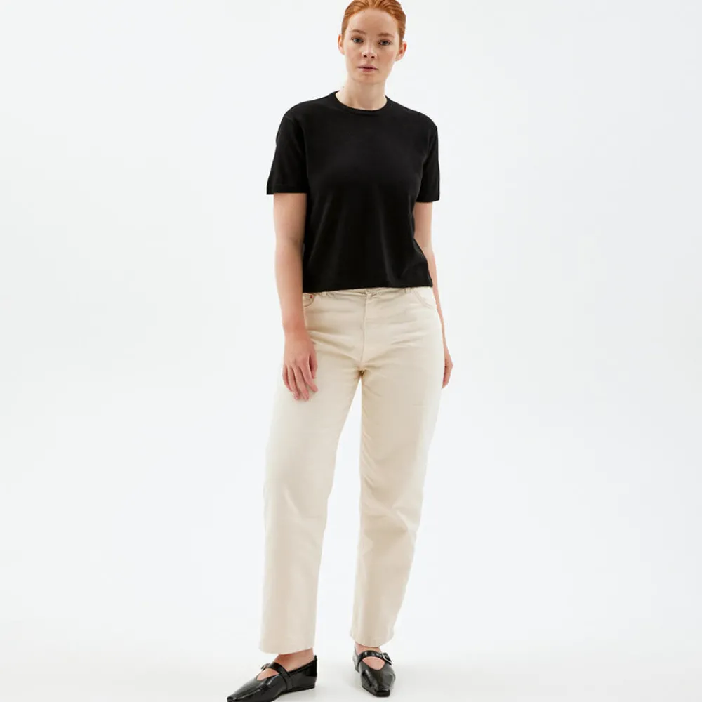 Pierre Robert Overdeler|Sommerull-T-skjorte I Ull Black