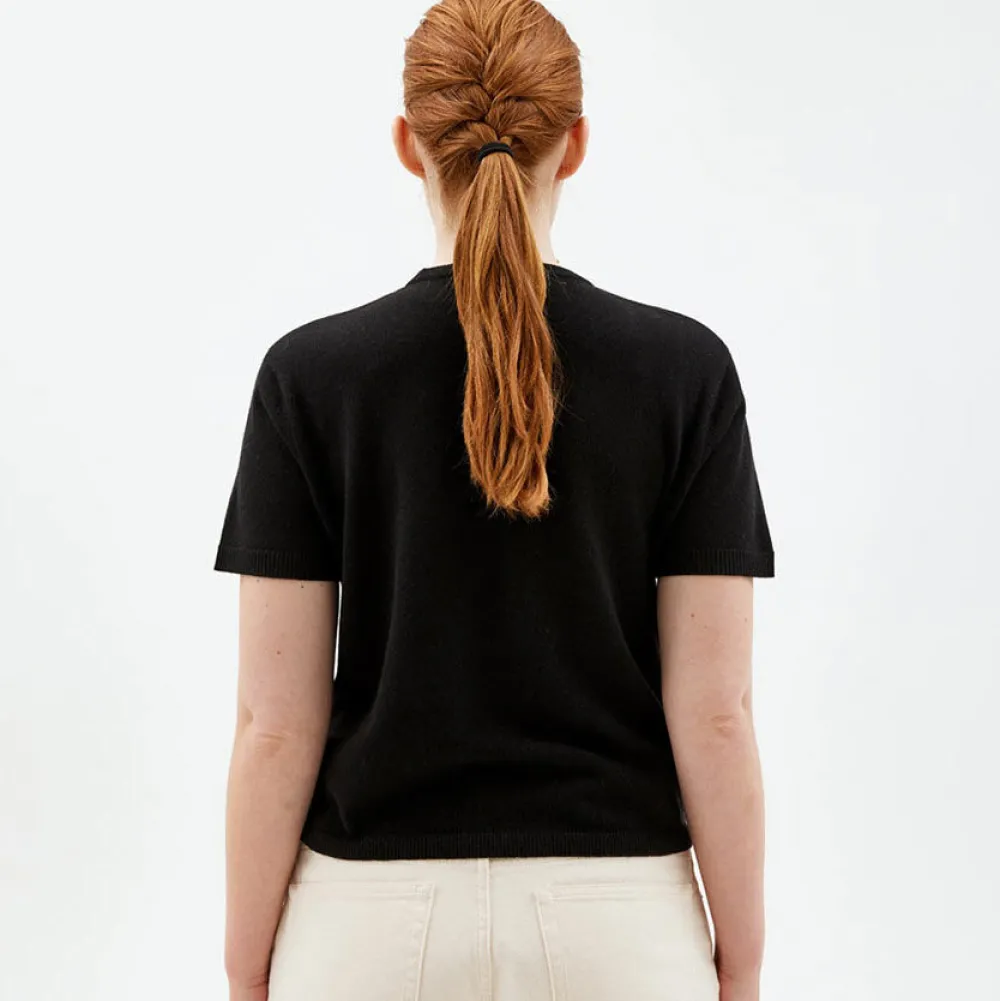 Pierre Robert Overdeler|Sommerull-T-skjorte I Ull Black