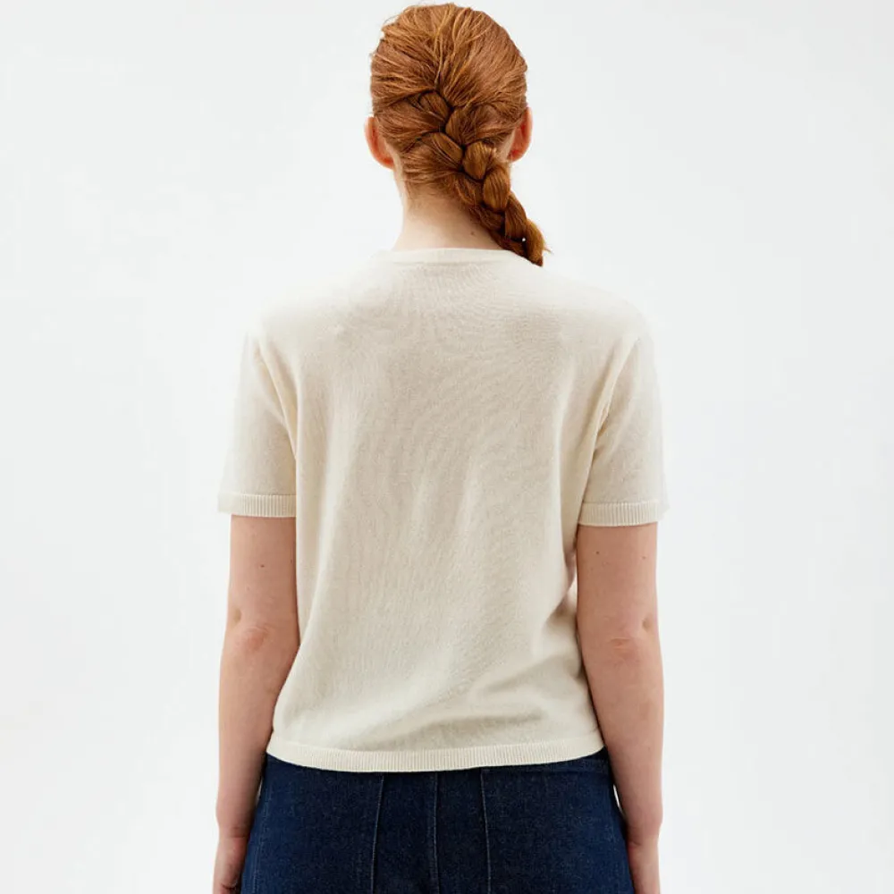 Pierre Robert Overdeler|T-Skjorter-T-skjorte I Ull Ivory