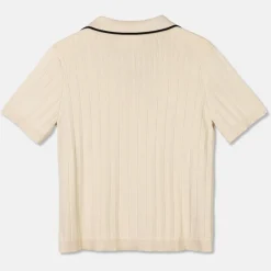 Pierre Robert T-Skjorter|Loungewear-T-skjorte Med Krage Ecru