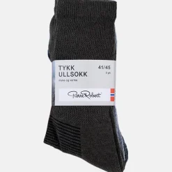 Pierre Robert Ullundertøy|Sokker-Tykk Ullsokk X3 41-45 Dark Olive