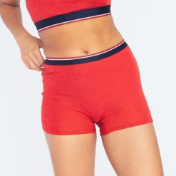 Pierre Robert Ullundertøy|Sommerull-Ullboxer Dame Red Melange