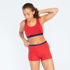 Pierre Robert Ullundertøy|Sommerull-Ullboxer Dame Red Melange