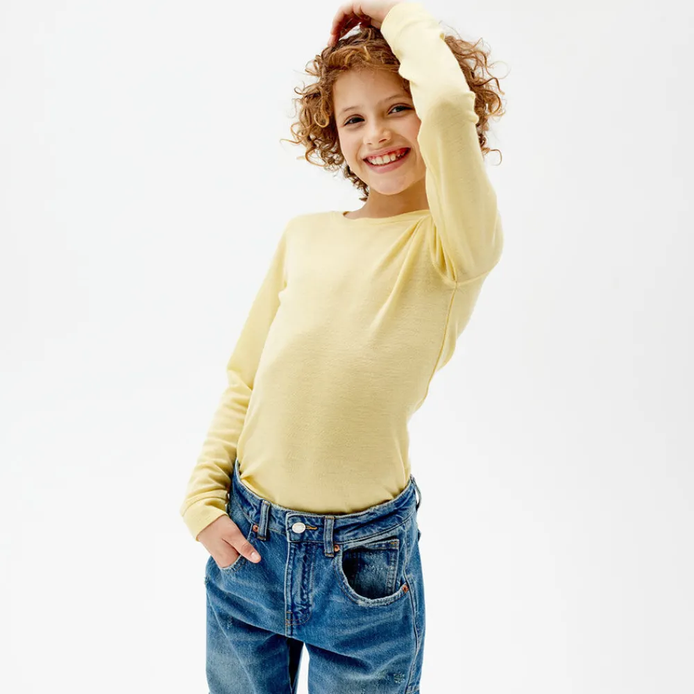 Pierre Robert Overdeler|Ullundertøy-Ullgenser Yellow Cream