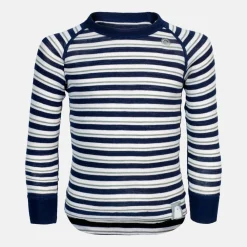Pierre Robert Overdeler|Ullundertøy-Ullgenser 1-8 år Navy Stripe X